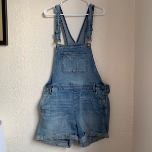 Torrid jean short overalls